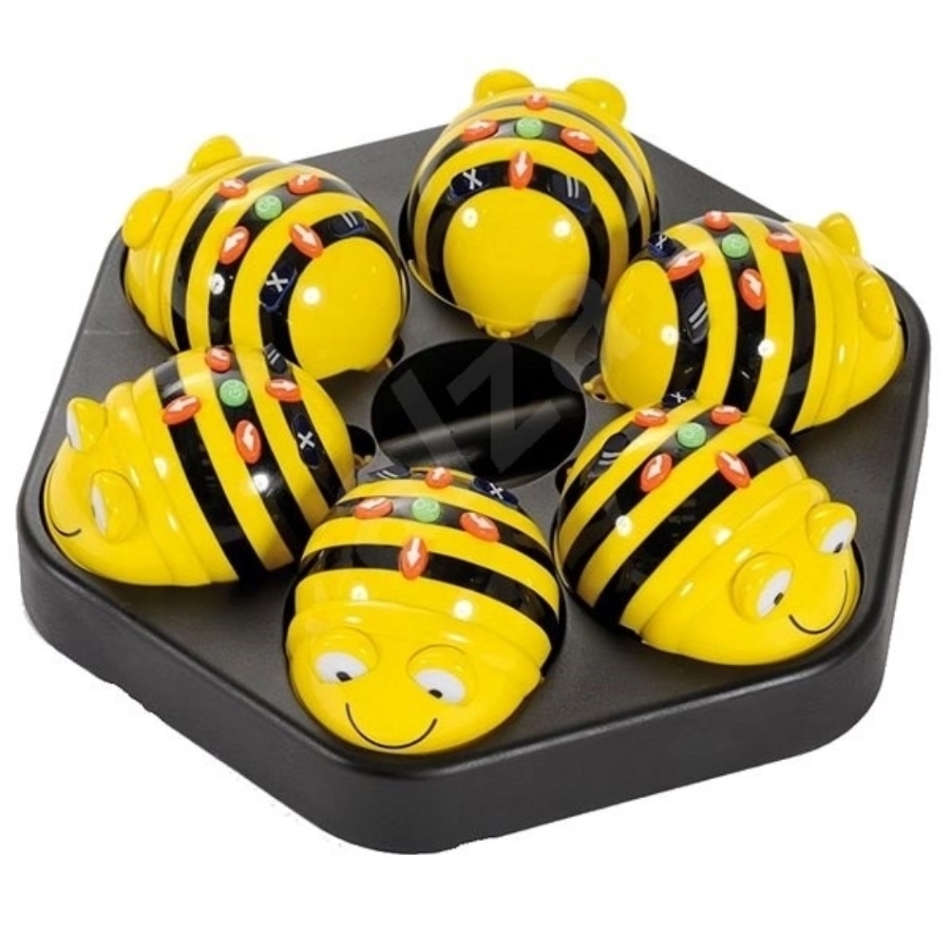 Bee-bot - Set de 6 roboți albinuțe cu stație de încărcare.<br>Joc interactiv demo