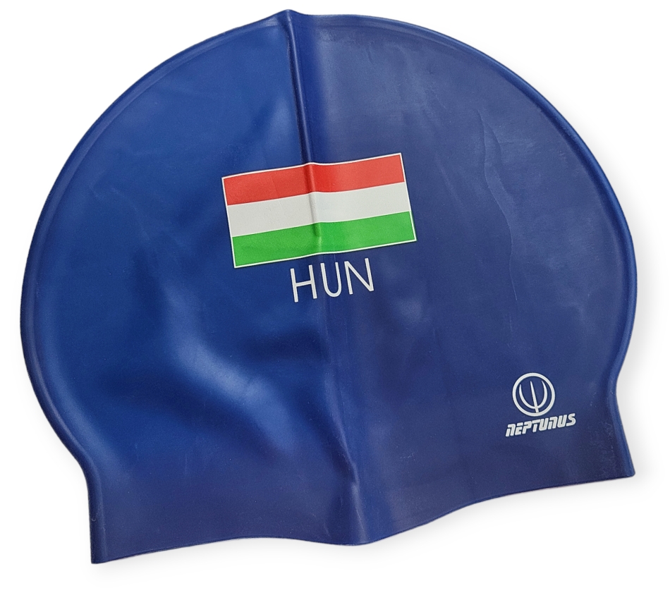 Neptunus Flag Hun casca inot cu drapel albastru inchis demo